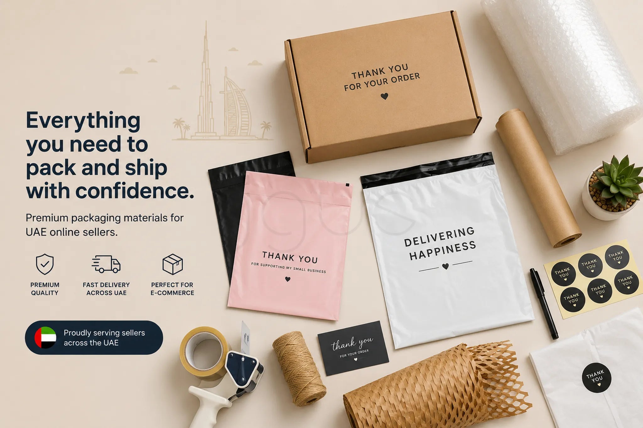 Best Packaging Materials for Ecommerce Businesses in UAE: Complete Sel
