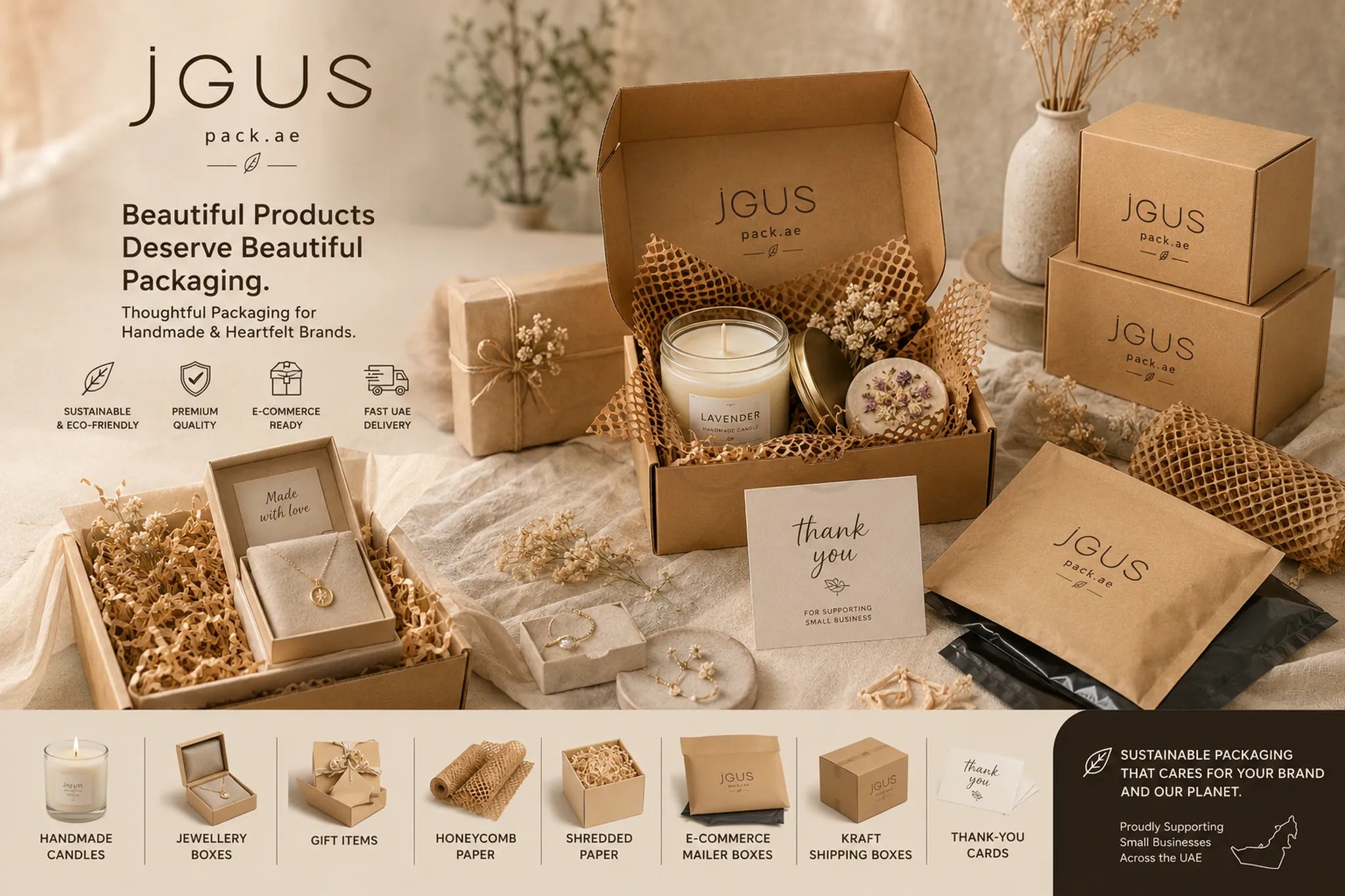 Packaging for Gift Shops & Handmade Businesses in UAE