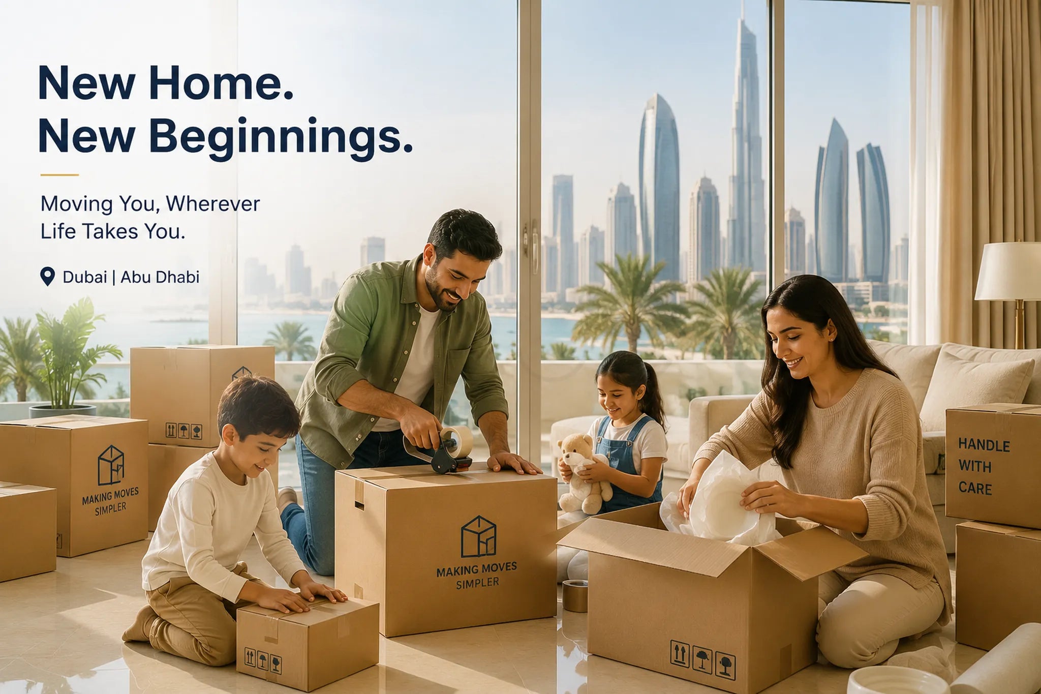 Moving Boxes Dubai & Abu Dhabi Guide | JGUS Pack UAE
