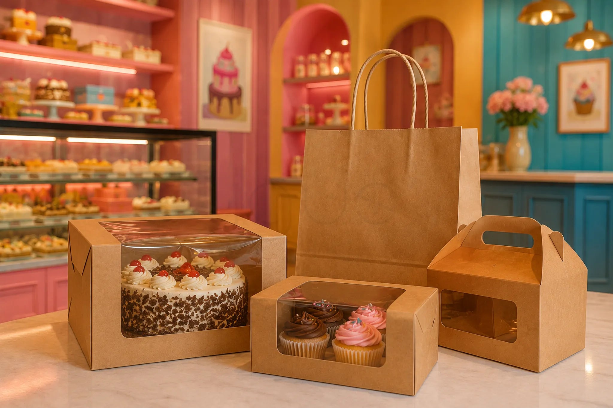 Bakery & Cake Shop Packaging UAE | Cake Boxes, Cups & Supplies