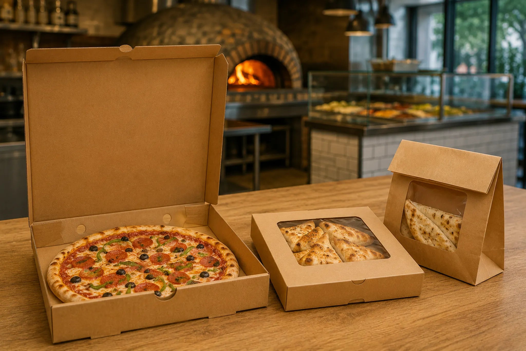 Pizza & Fatayer Packaging UAE | Pizza Boxes, Liners & Takeaway