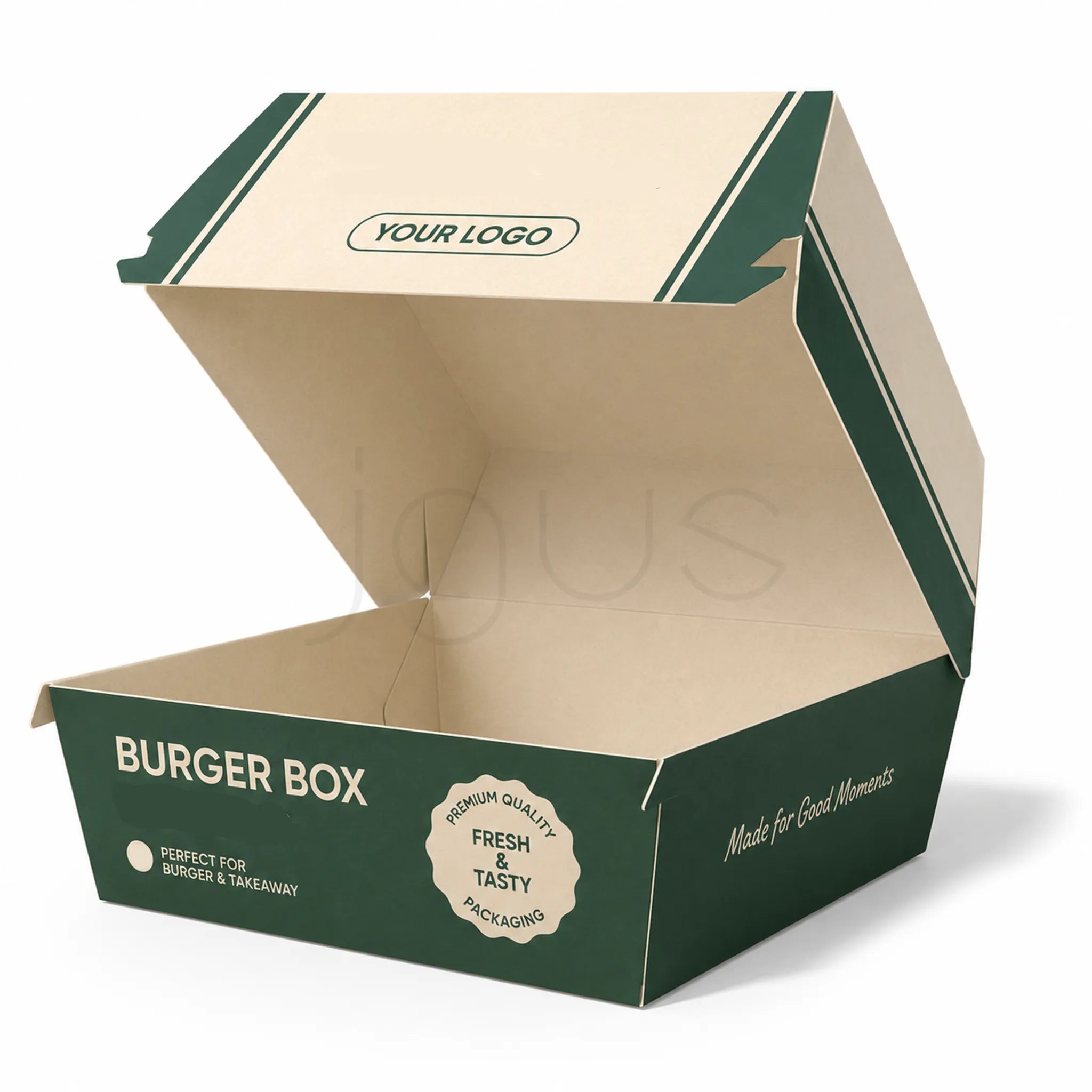 Get Quote for Custom Printed Burger Boxes UAE | JGUS Pack