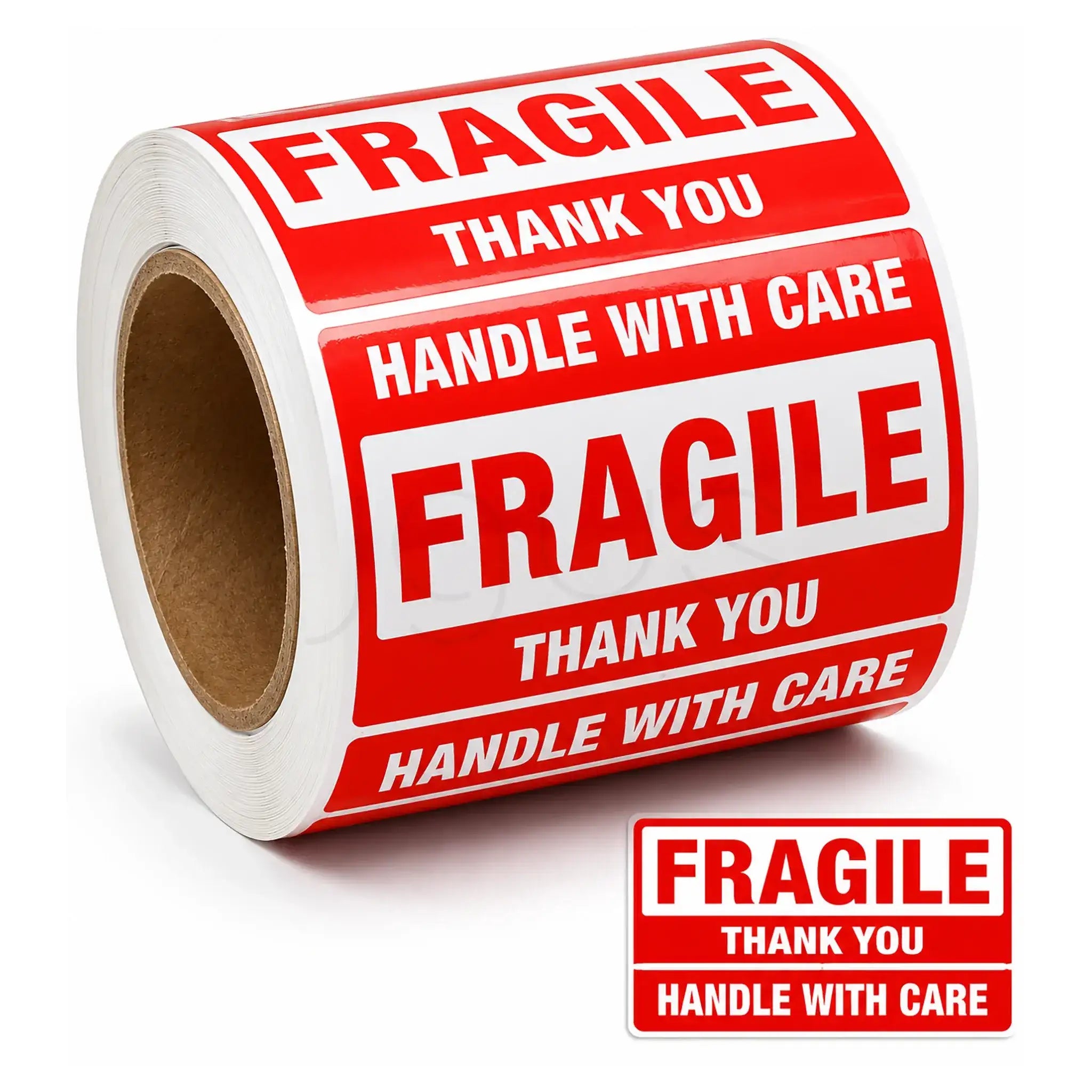 Buy Fragile Shipping Label Stickers Roll 75x50mm-500pcs Online UAE