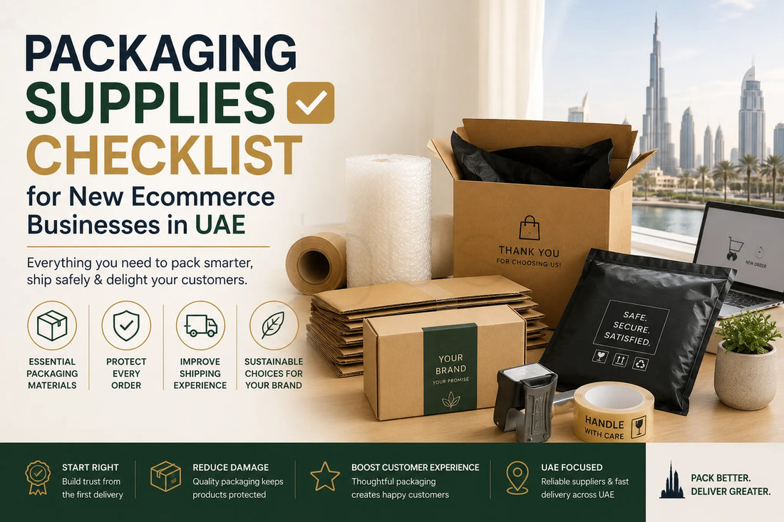 Packaging Supplies Checklist for New Ecommerce Businesses in UAE