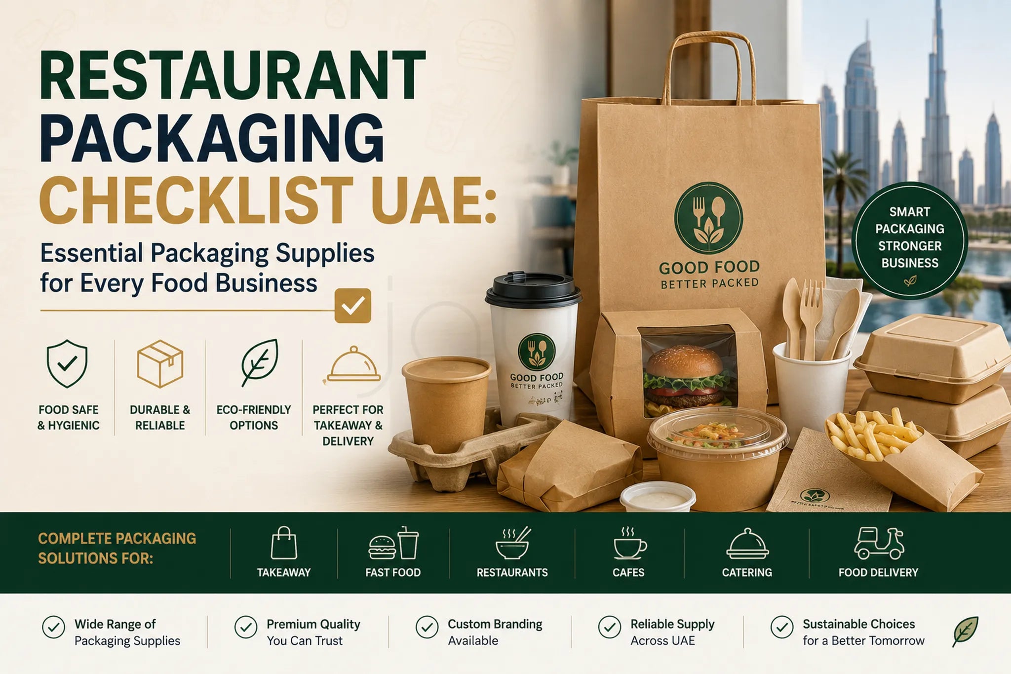 Restaurant Packaging Checklist UAE: Essential Packaging Supplies for Every Food Business