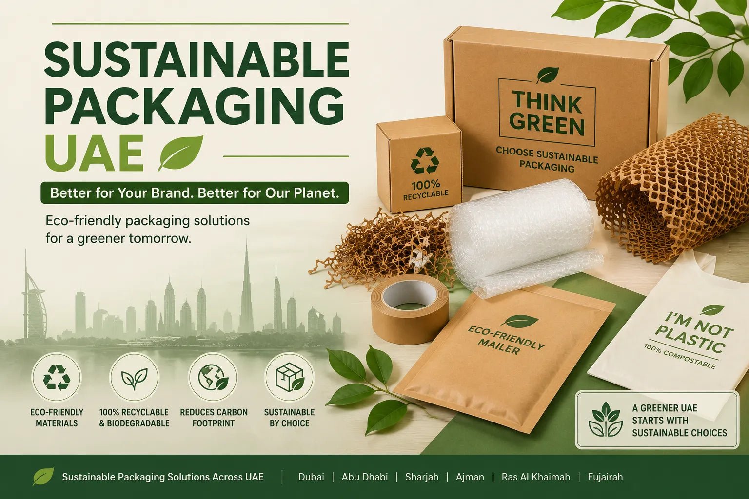 Sustainable Packaging in UAE: Why Businesses Are Switching to Eco-Friendly Packaging Solutions ?