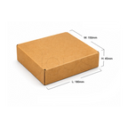 E-Commerce -18x15x4.5CM-Brown - JGUS Pack UAE packaging supplies size guide
