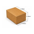 E-Commerce Box-20x15x10CM -Brown image 2 - JGUS Pack UAE size guide