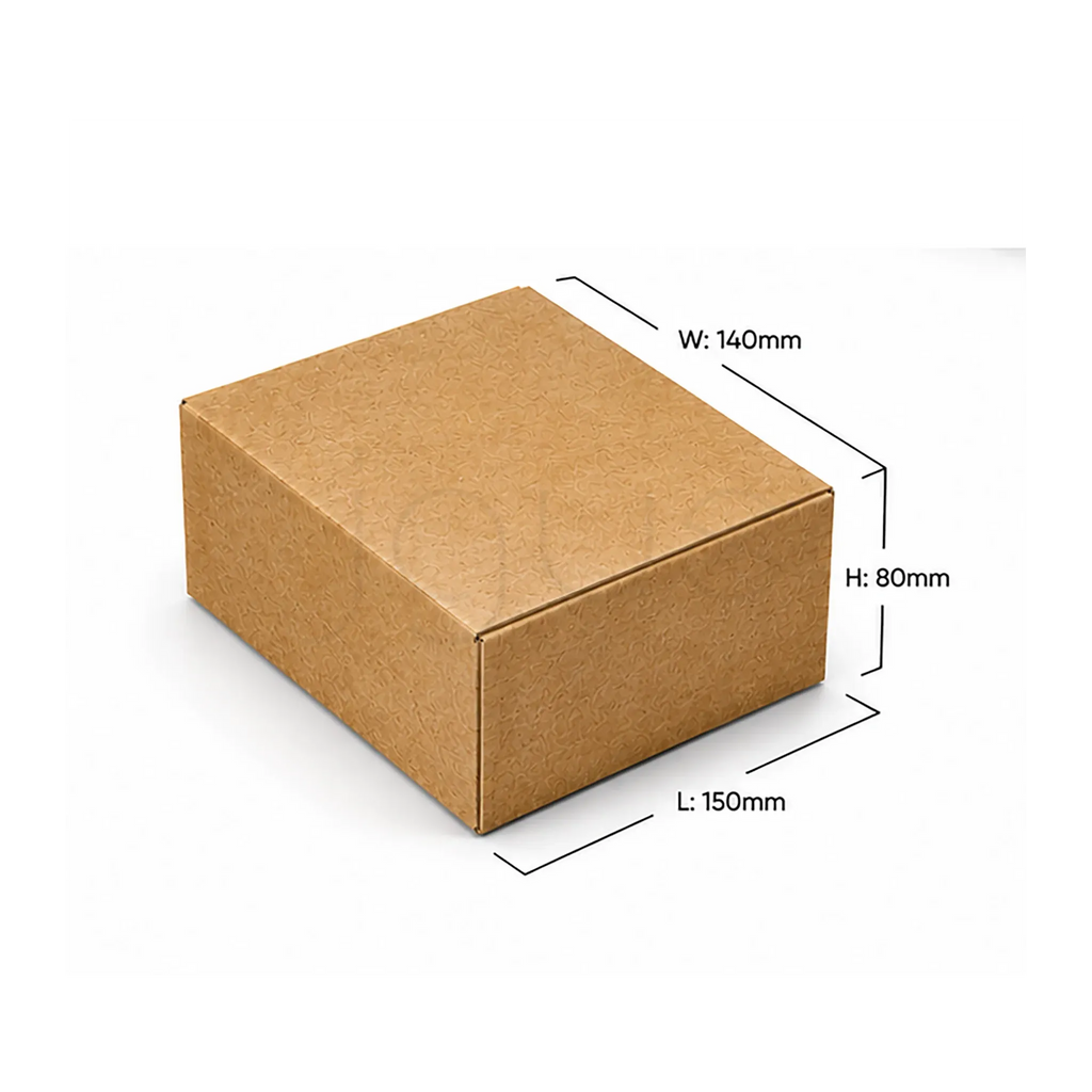 E-Commerce Boxes 15x14x8CM-Brown image 2 - JGUS Pack UAE size guide