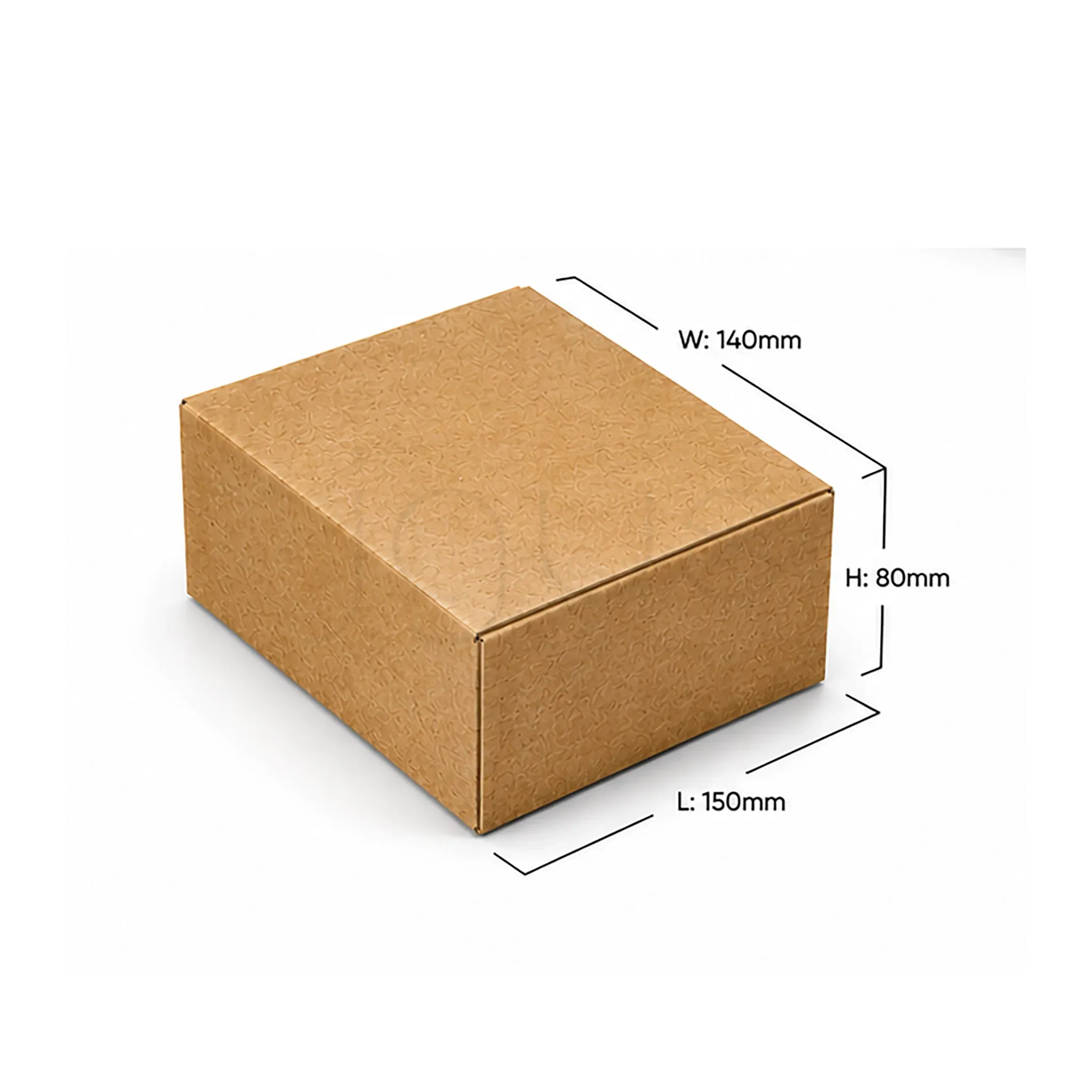E-Commerce Boxes 15x14x8CM-Brown image 2 - JGUS Pack UAE size guide