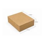 E-Commerce Boxes 23x18x6 CM Brown image 2 - JGUS Pack UAE size guide