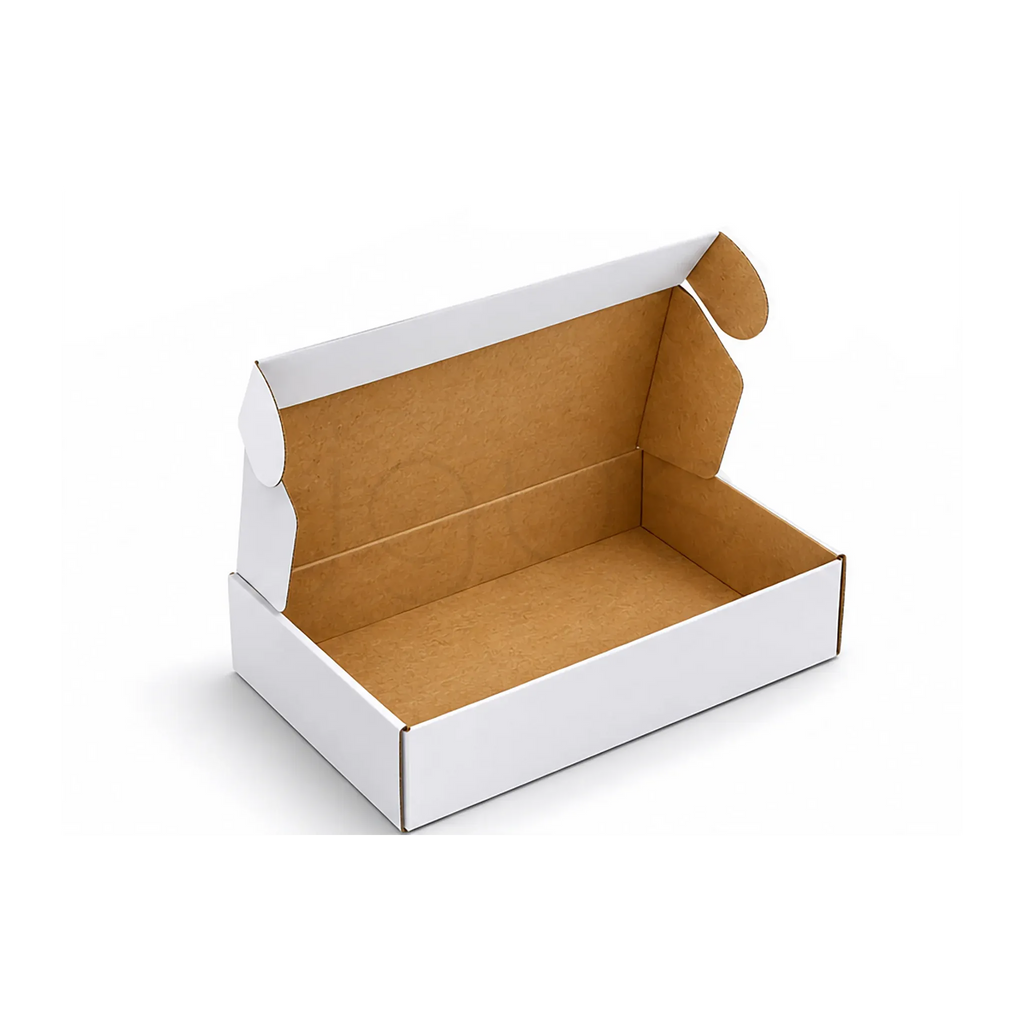 E-Commerce Boxes 23x18x6 CM White image 3 - JGUS Pack UAE open box