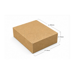 E-Commerce Boxes 25x20x7CM -Brown image 2 - JGUS Pack UAE size guide