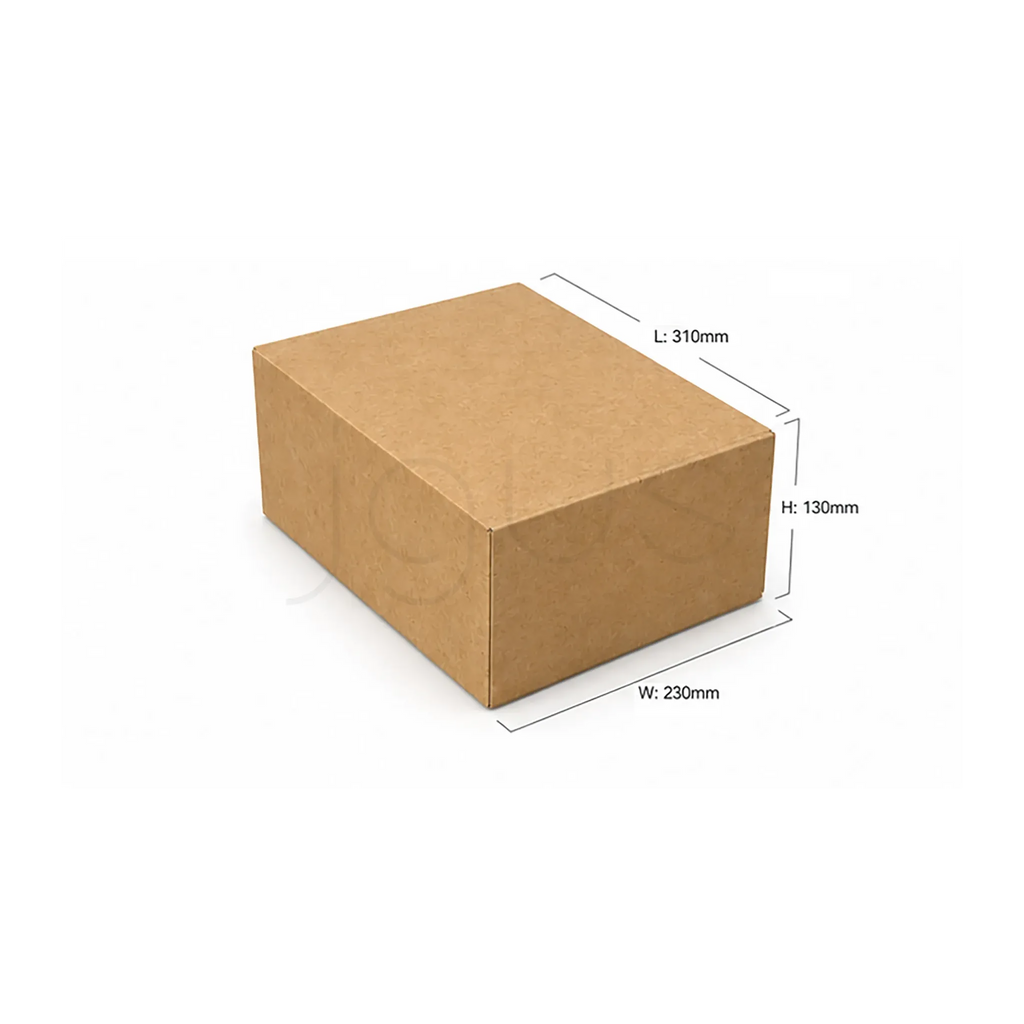 E-Commerce Boxes 31x23x13CM-Brown image 2 - JGUS Pack UAE size guide