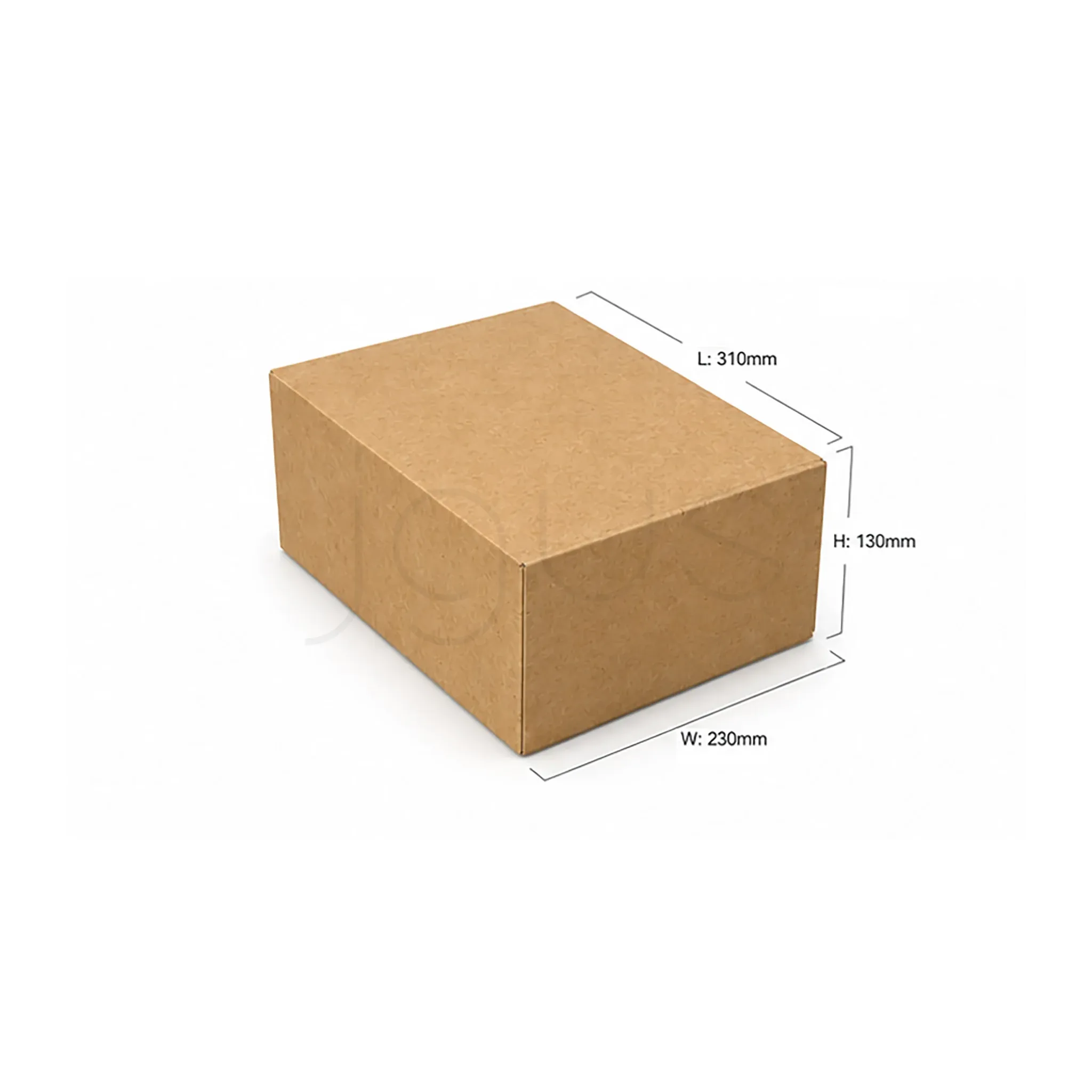 E-Commerce Boxes 31x23x13CM-Brown image 2 - JGUS Pack UAE size guide