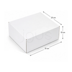 E-Commerce Boxes 31x23x13CM-White image 2 - JGUS Pack UAE size guide