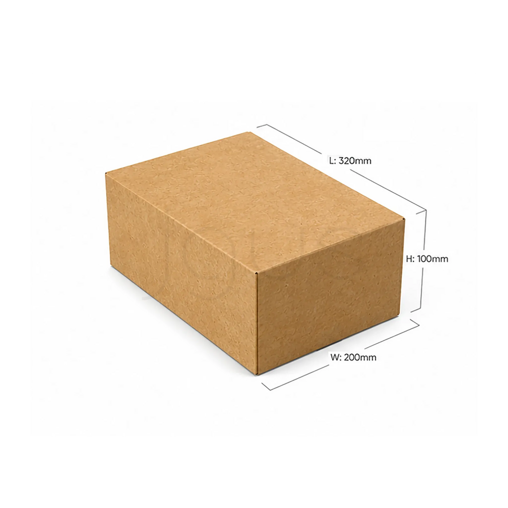E-Commerce Boxes 32x20x10CM-Brown image 2 - JGUS Pack UAE size guide