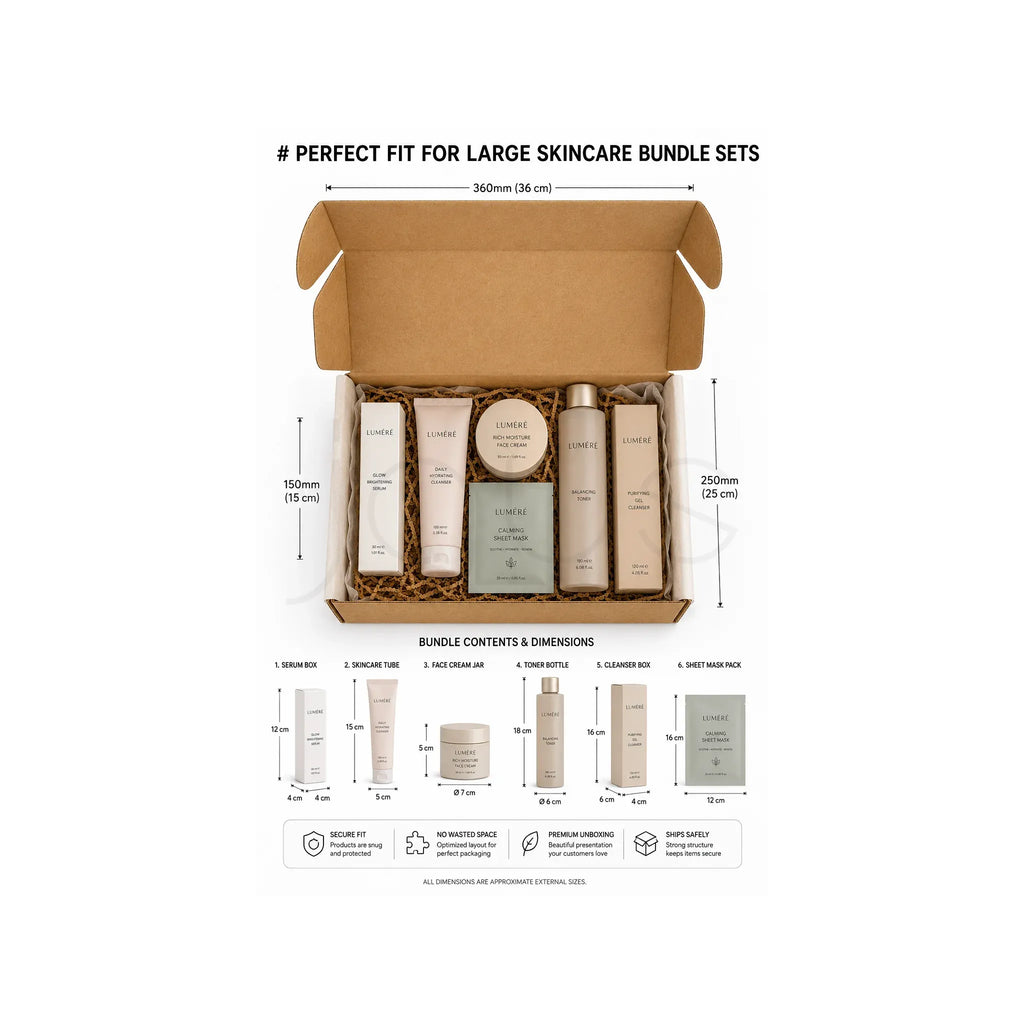 E-Commerce Boxes -36x25x15CM -Brown image 2 - JGUS Pack UAE capacity guide