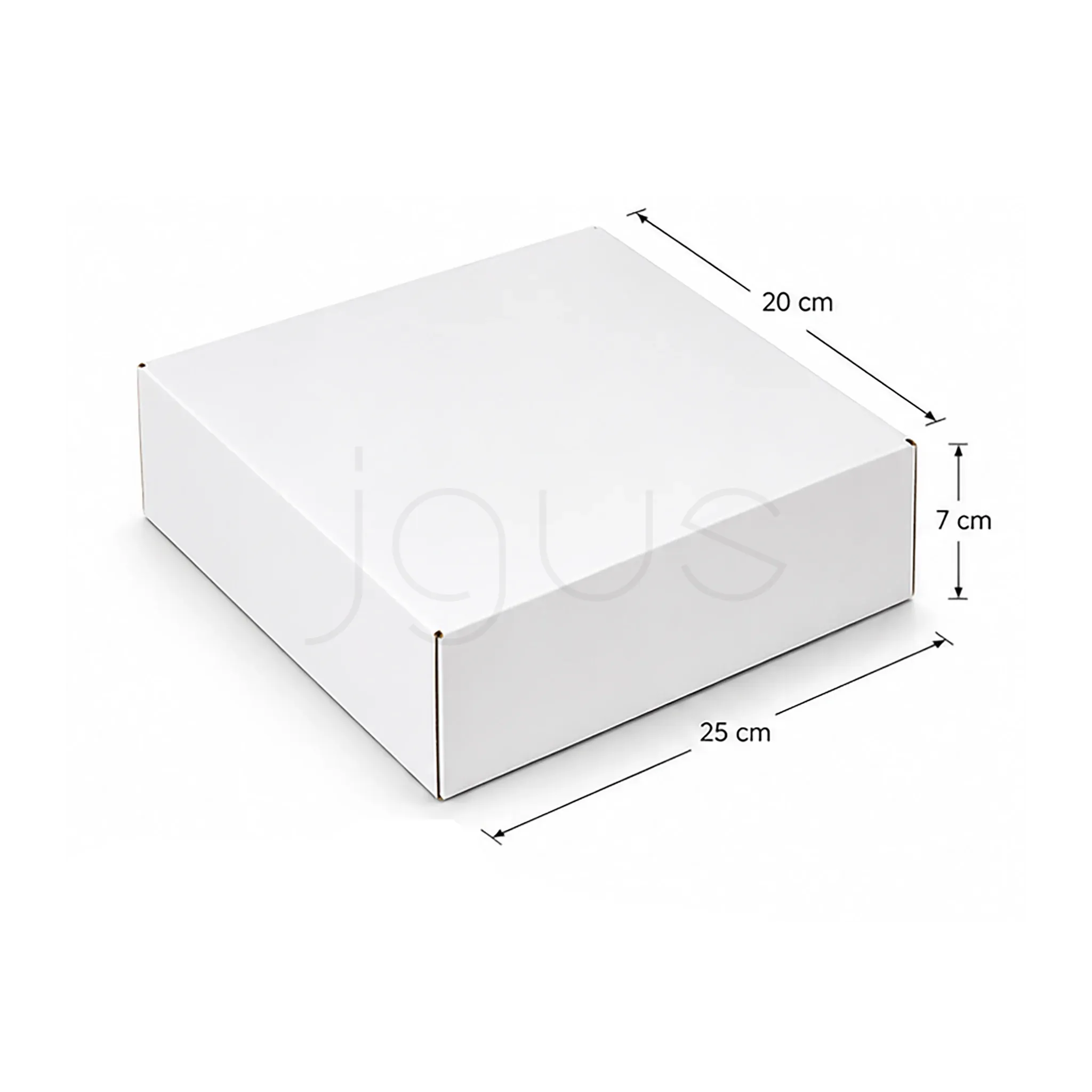 E-Commerce Boxes Medium 25x20x7CM-White image 2 - JGUS Pack UAE