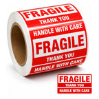 Fragile Shipping Label Stickers-75x50mm-500pcs 10 pcs - JGUS Pack UAE packaging supplies