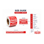 Fragile Shipping Label Stickers-75x50mm-500pcs 10 pcs image 2 - JGUS Pack UAE size guides