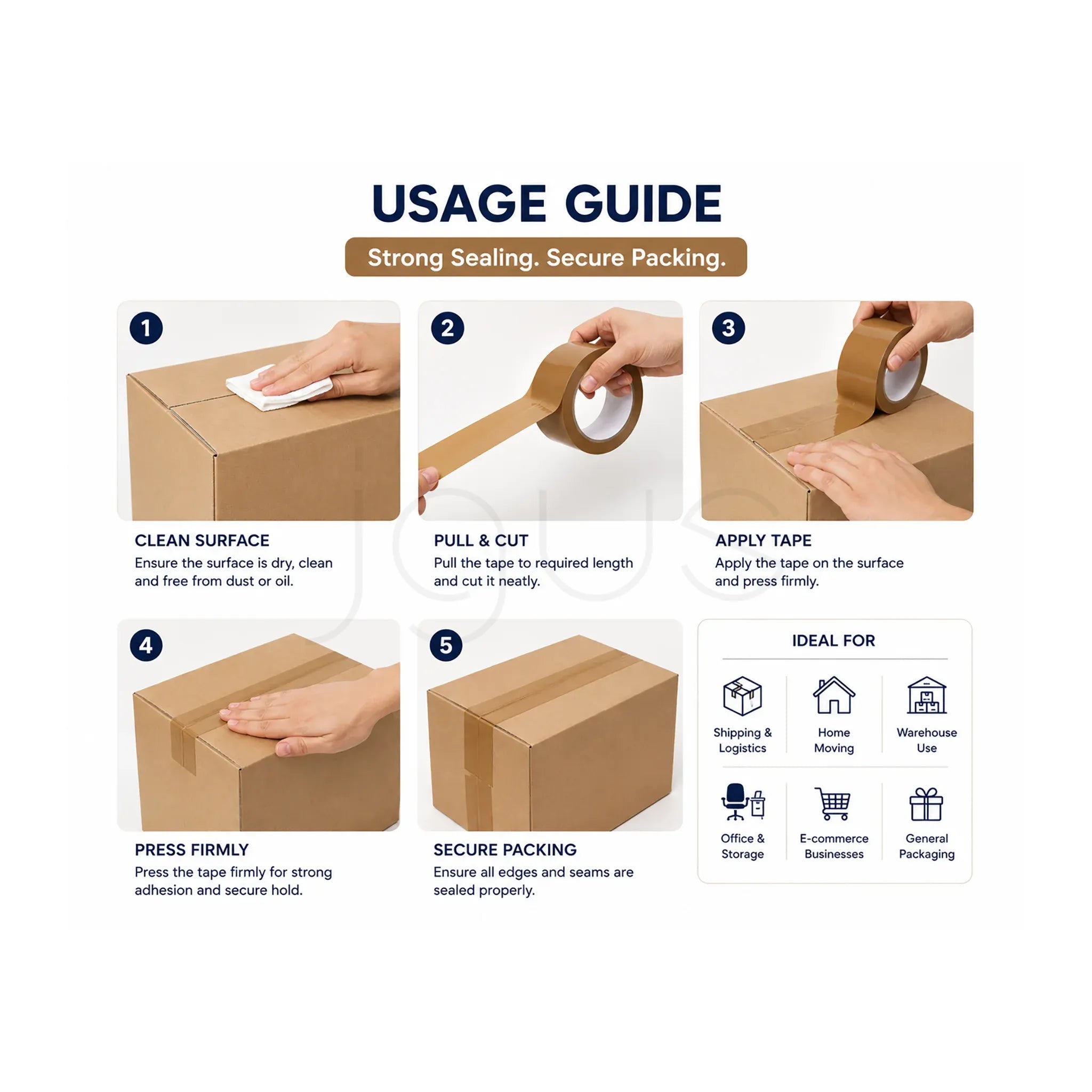 shipping Tape (Brown) image 3 - JGUS Pack UAE usage