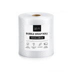 Roll of bubble wrap with jgus pack branding on a white background