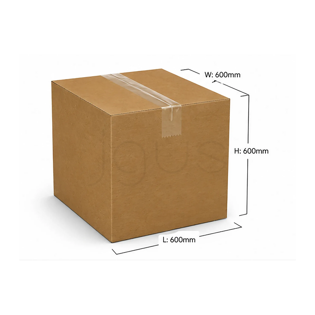 Box Large - 60-60-60 5ply Brown Plain image 2 - JGUS Pack UAE size guide