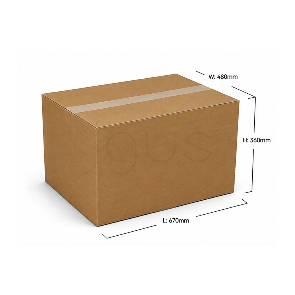Box Large - 67-48-36 5ply Brown Plain image 2 - JGUS Pack UAE size guide