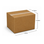 Box Medium - 40-34-33 5ply Brown Plain image 2 - JGUS Pack UAE size guide
