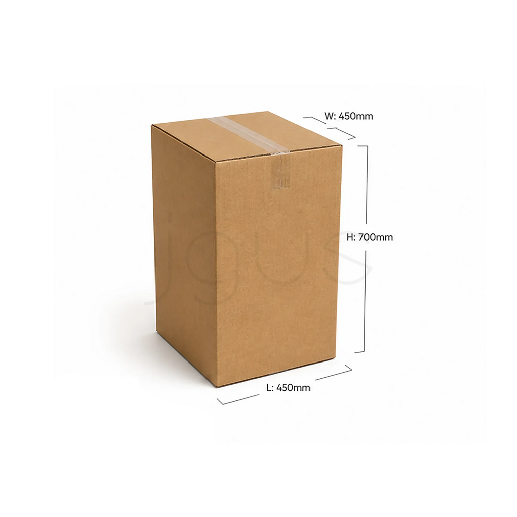 Box Medium - 45-45-70 5ply Brown Plain image 2 - JGUS Pack UAE size guide