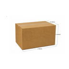 box Medium - 55-34-34 5ply Brown Plain image 2 - JGUS Pack UAE size guide