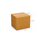 box small - 30-30-30 5ply Brown Plain image 2 - JGUS Pack UAE size guide