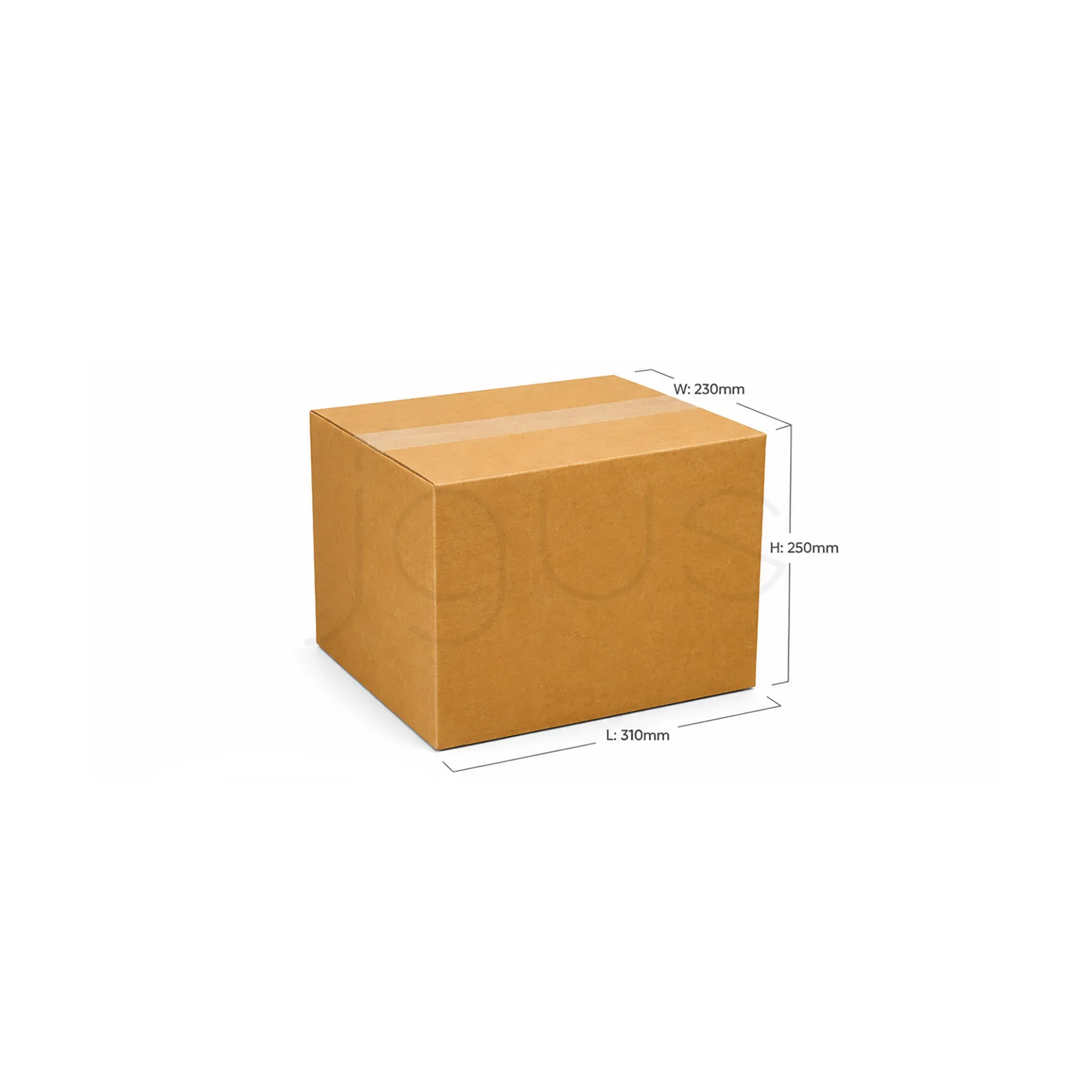 box small - 31-23-25 3ply Brown Plain image 2 - JGUS Pack UAE